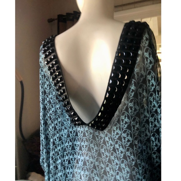 Uber Rare Thomas Wylde silk chiffon Caftan OS - Picture 6 of 8